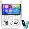 Hikity 4+128G Android 15 Autoradio per Renault Logan 2009-2013 con Wireless Carplay Android Auto, 9 Pollic Incell Schermo Tattile Supporto BT/GPS/WiFi/FM/RDS+Retrocamera+MIC