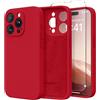 SuydanBox Custodia protettiva per iPhone 13 Pro, magnetica, compatibile con MagSafe, protezione completa per fotocamera, pellicola protettiva in silicone, antiurto, 6,1 pollici, colore rosso intenso