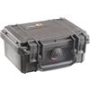 PELI 1120 Valigia Impermeabile Protettiva per Lenti DSLR Shot o Flash Light Lenses, IP67 Impermeabile all'acqua e alla Polvere, Capacità di 2L, Prodotto in USA, Senza Schiuma, Colore Nero