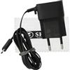 SHLOK Caricabatterie per originale AC-20E per Nokia 200/201/202/203/E5/E7/E52/E55/N8/N85/N86/N900/N97/8600 Lumia/8800 Arte Cavo di ricarica micro USB - Caricatore di rete nero con ShloK Pezza per pulire