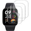 NUCNOK 3 Pezzi Pellicola Protettiva per Redmi Watch 3 Active(Non Vetro Temperato),HD Trasparente Hydrogel Flessibile Pellicola con Kit D'Installazione,Sensibile al Tatto,Senza Bolle,AntiGraffio