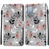 Feyten Cover per Motorola Moto G10/G20/G30, Flip Custodia Pelle PU con [Magnetica][TPU Antiurto][Supporto Stand], Cover a Libro Portafoglio Wallet Case per Motorola Moto G10/G20/G30 (Foglie)