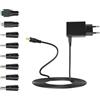 Leloco Alimentatore 6 V 1 A Adattatore da spina AC 100-240 V a CC 6 V 1000 mA 8 connettori CC per strisce LED, telecamera CCTV, Router, disco rigido esterno (compatibile con accessori da 12