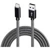 INF Cavo da USB-A 2.0 a USB-C con cavo di ricarica a ricarica rapida 3A per telefono Android Caricatore da muro Caricatore per auto Caricatore wireless Power Bank Laptop 1 m