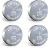 EEMB 4PACK LIR1654 Batteria ricaricabile a bottone agli ioni di litio 3.7V Batteria a gettoni per auricolari Dispositivo indossabile Orologio