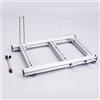 Yunseity Custodia Open Air per Computer ITX Fai-da-Te, Custodia per Computer Open Frame in Lega di Alluminio, Kit Fai-da-Te per Rack per Telaio della Scheda Madre per Banco di Prova per PC(d'Argento)
