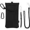 DOB SECHS Custodia universale per cellulare, in neoprene, per smartphone da 6,7 - 6,9 pollici, dimensioni interne 16,5 x 8,5 cm, colore nero