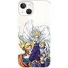 LA CASA DE LAS CARCASAS Custodia ufficiale Dragon Ball Saiyan Warriors per iPhone 14 per proteggere il tuo cellulare, custodia flessibile in silicone per iPhone con licenza ufficiale Dragon Ball