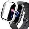 SeNool Custodia Compatibile con Amazfit GTS 2, PC Cover Rigida con Vetro Temperato Protezione di Schermo, [Durezza 9H] Case Compatibile con Amazfit GTS 2 - Bianco