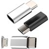 Kefiany Adattatore Micro USB Femmina A USB C Maschio(Set di 3)Compatibile Con Samsung Per IPhone 16 15 Per IPad Per Apple Tipo C Connettore Cavo Dati Convertitore MicroUSB Adattatori Compatto Tablet