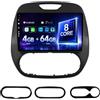 BXLIYER SXAUTO Android 14 IPS Autoradio Per Renault Kaptur Captur (2014-2019) - 4G+64G - Senza fili Carplay & Android Auto - LED Camera + MIC - DAB Fast-boot Volante 360-CAM AHD WIFI - 2 Din 9 Pollici