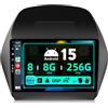 BXLIYER SXAUTO ¦ 8G+256G, 8-Core ¦ Android 15 IPS Autoradio Per Hyundai IX35 (2010-2017) - Senza fili Carplay & Android Auto - LED Camera + MIC - DAB Fast-boot Volante 360-CAM WIFI AHD - 2 Din 10.1 Pollici