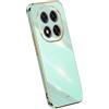 RankOne La Custodia del Telefono è Adatta per Redmi Note 14 Pro (4G LTE Version) (6.67 Inches), Case per Cellulare in Silicone con Telaio Galvanico - Verde