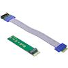 xiwai NGFF M-Key NVME AHCI SSD a PCI-E 3.0 1x x1 adattatore verticale con cavo di prolunga maschio a femmina
