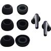 Umvowuxa Auricolari di ricambio [3 paia] adatti per Soundcore Liberty 4 NC - Auricolari in-ear in 3 misure (S/M/L) - Cuscinetti auricolari in silicone per Liberty 4NC (nero)