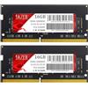 JAZER RAM 32GB Kit (2x16GB) DDR4 3200MHz SODIMM CL22 di Memoria per Laptop/Mini PC, Memoria per Computer ad alte Prestazioni
