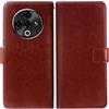 AQGGIIXY Custodia per Doogee Fire 6 Power (6.56), Custodia a Portafoglio in Pelle pu con Morbida Cover Posteriore in TPU,Custodia Protettiva Antigraffio e Anticollisione Protezione Totale del Corpo - Brown