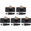 VGOL 5 paia di jack maschio e presa femmina montaggio a pannello spina jack 5.5mmx2.1mm DC presa per registratori audio macchine per l'apprendimento telefoni elettrodomestici