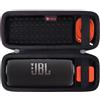 XANAD Custodia per altoparlante JBL Flip Essential 2 Flip 4/3 Casse portatili Bluetooth (nero)