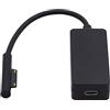 Cablecc Cavo di ricarica da 65 W DC 15 V tipo C femmina a Surface Pro3 Pro4 Pro5 Pro6 Pro7 Pro8 Pro9 Book Pro Charge Cable 20 cm