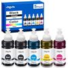 Jagute 5 Pack Inchiostro compatibili con E-104 per Ecotank ET-2870 ET-2862 ET-4800 ET-2876 ET -2861 ET-2820 ET-1810 ET-2830 ET-2871 ET-2810 ET-2864 ET-2865 ET-2860 ET-4810 ET-2814 Cartucce