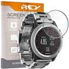 REY Pack 7X Pellicola salvaschermo per Garmin Fenix 3 - Fenix 3 HR - QUATIX 6 47mm - VIVOMOVE SPORT - VIVOACTIVE 5, qualità Premium