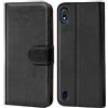 Verco custodia per Samsung Galaxy A10, Case per Galaxy A10 Cover PU Pelle Portafoglio Protettiva, Nero