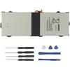 Chinoket EB-BW720ABA EB-BW720ABE Batteria per tablet Samsung ChromeBook Plus V2 XE520QAB AA-PBMN2HO AA-PBMN2H0 Galaxy Book 12 SM-W720 SM-W723 W728 SM-W723Q W727V SM-720N