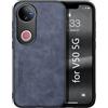 Kepuch Silklike Cover per Vivo V50 5G - Custodia Case Piastra Metallica Incorporata - Blu