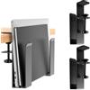 BAIFULAI Supporto da scrivania regolabile per laptop, verticale, in metallo, per computer portatile, senza foratura, colore: nero