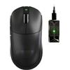 MAMBASNAKE X ATTACKSHARK X8ULTIMATE Mouse da gaming wireless e nastro antiscivolo,sensore PAW3950MAX,frequenza di polling 8K,ultraleggero da 59g,BT/2.4G/Type-C,42000 DPI,800mAh,driver web-Nero
