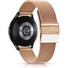 CeiBand 20mm Cinturino Metallo per Samsung Galaxy Watch 7/Watch 6 Classic/Watch 6/5, Acciaio Inossidabile Cinturino di ricambio per Samsung Galaxy Watch FE/Watch Active 2 - Oro rosa