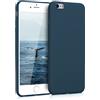 kwmobile Custodia Compatibile con Apple iPhone 6 Plus / 6S Plus Cover - Back Case per Smartphone in Silicone TPU - Protezione Gommata - blu marino
