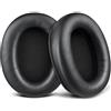 SOULWIT Cuscinetti Auricolari Ricambio per Sony WH-CH710N(WHCH710N)/WH-CH720N(WHCH720N) Cuffie Senza Fili, Padiglioni con Morbida Pelle Proteica e Schiuma Memory Ad Alta Densità - Nero