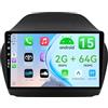 MISONDA MSD 10.1 Pollice 2G+64G Autoradio Per Hyundai IX35 (2010-2017) | Android 15 GPS Navigation Radio | Carplay Android Auto Volant Dual Band WiFi DSP DAB Bluetooth Mirror link | Telecamera | 2 Din