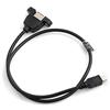 SYSTEM-S USB 2.0 tipo a Panel Mount cavo adattatore cavo mini USB maschio a USB Tipo A femmina con vite Nuts 50 cm
