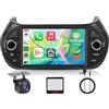 Hodozzy 【4+64G】Hodozzy Autoradio Carplay per FIAT Fiorino/Qubo/Peugeot Bipper/Citroen Nemo avec GPS/WiFi, Ford Autoradio Bluetooth da 7 Pollici con Android Auto/32 EQ/FM/RDS/SWC+Telecamera Posteriore
