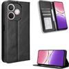 Fitudoos Cover per OPPO A5 Pro 5G/4G,Cover Pelle Alta qualità Portafoglio con Interno TPU Antiurto, Supporto Stand, Slot per Schede e Flip PU Pelle Portafoglio (Nero)