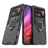 MaiJin Compatibile con Xiaomi Mi 11 Ultra Cover, Custodia Armor Anello Cavalletto (Funziona con il Supporto Magnetico per Auto) Case Paraurti (Nero)