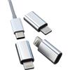 HOYULLI Adattatore USB C Femmina A Lightning Maschio(3 Pack)Cavo Ricarica Rapida Type-C Adattatori Per Apple Convertitore Connettore IPhone Cavetto Presa TipoC Caricabatterie iPad Spinotto Caricatore 094-tp-L
