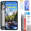 YHX-OU 6.88 Nero Dispay with Frame per Xiaomi Redmi A5 4G/25028RN03Y Display LCD Touch Assemblaggio di Ricambio con Strumento di Installazione + Vetro temperato