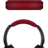 GEEKRIA Cuscinetto per fascia in pelle proteica Geekria compatibile con SONY MDR-XB950BT, MDR-XB950N1, MDR-XB950B1, MDR-XB950/H, ricambio per riparazione (Rosso)
