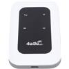 FAUOSWUK 4G Hotspot Mobile, Router WiFi 4G LTE Portatile con Slot per Schede SIM, Dispositivo WiFi Portatile per Viaggi, Supporto Plug and Play da 300 Mbps 10 Dispositivi