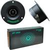 Ipnosis 2 IPT 2502 IPT2502 tweeter neri, 9,7 cm 97 mm di diametro, 100 watt rms 200 watt max, 4 ohm, 103 db spl, per auto, a coppia