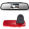Berlingan 〔Kit telecamera per retrovisione〕Monitor retrovisore da 4,3 pollici Telecamera posteriore impermeabile per auto HD per Fiat talento Nissan NV300 Renault Trafic III Primastar Opel/Vauchall Vivaro