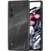 GIOPUEY per RedMagic 10 Air Custodia, Cover Rigida in PC + Morbida in TPU, Custodia Opaco, Airbag Anti-Caduta, Nessun Ingiellimento - Black