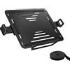 monTEK Supporto per computer portatile regolabile per braccio monitor, universale 75 x 75/100 x 100 VESA per laptop da 12 a 18 pollici fino a 9 kg, adatto per laptop da gioco spessi, ufficio/studio