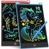 TECJOE Confezione da 2 tavolette da scrittura LCD, 10 pollici colorato per bambini, disegno elettronico tablet da disegno, attività di viaggio per bambini, regali per bambini di 3-6 anni (blu e rosa)