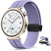 KeHowy 18mm Cinturino per Huawei Watch GT 6 41mm/GT 5 Pro 42mm/GT5/GT4/Watch 5 42mm, Sport Silicone Magnetico Cinturini per Garmin Venu 4 41mm/Venu 3S/Forerunner 265S/255S Music/Venu2S - Viola