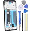 Double Sure Schermo LCD IPS di ricambio per Motorola Moto G34 con telaio nero 6,5 pollici